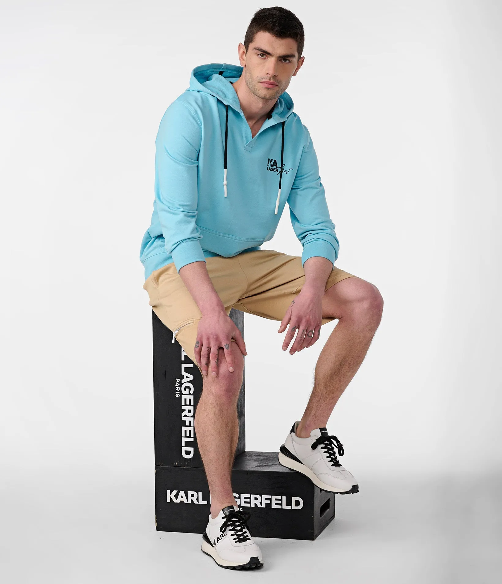 FRENCH TERRY HOODIE sold by Karl Lagerfeld Paris product image thumbnail 4