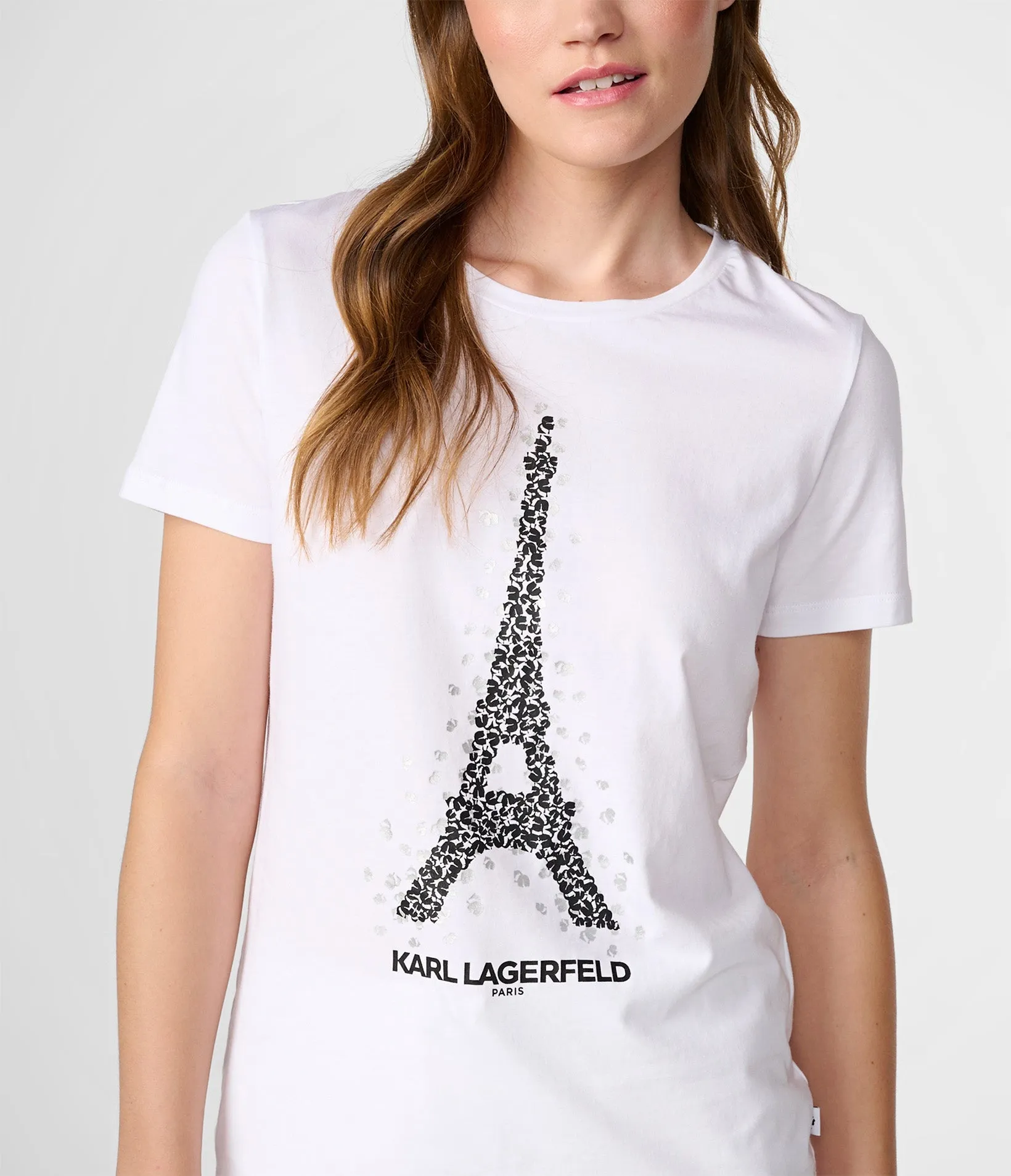 KARL HEAD SILHOUETTE EIFFEL TOWER TEE sold by Karl Lagerfeld Paris product image thumbnail 3