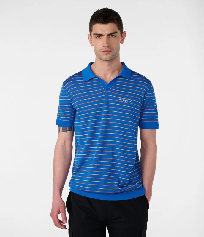 STRIPED POLO SWEATER sold by Karl Lagerfeld Paris