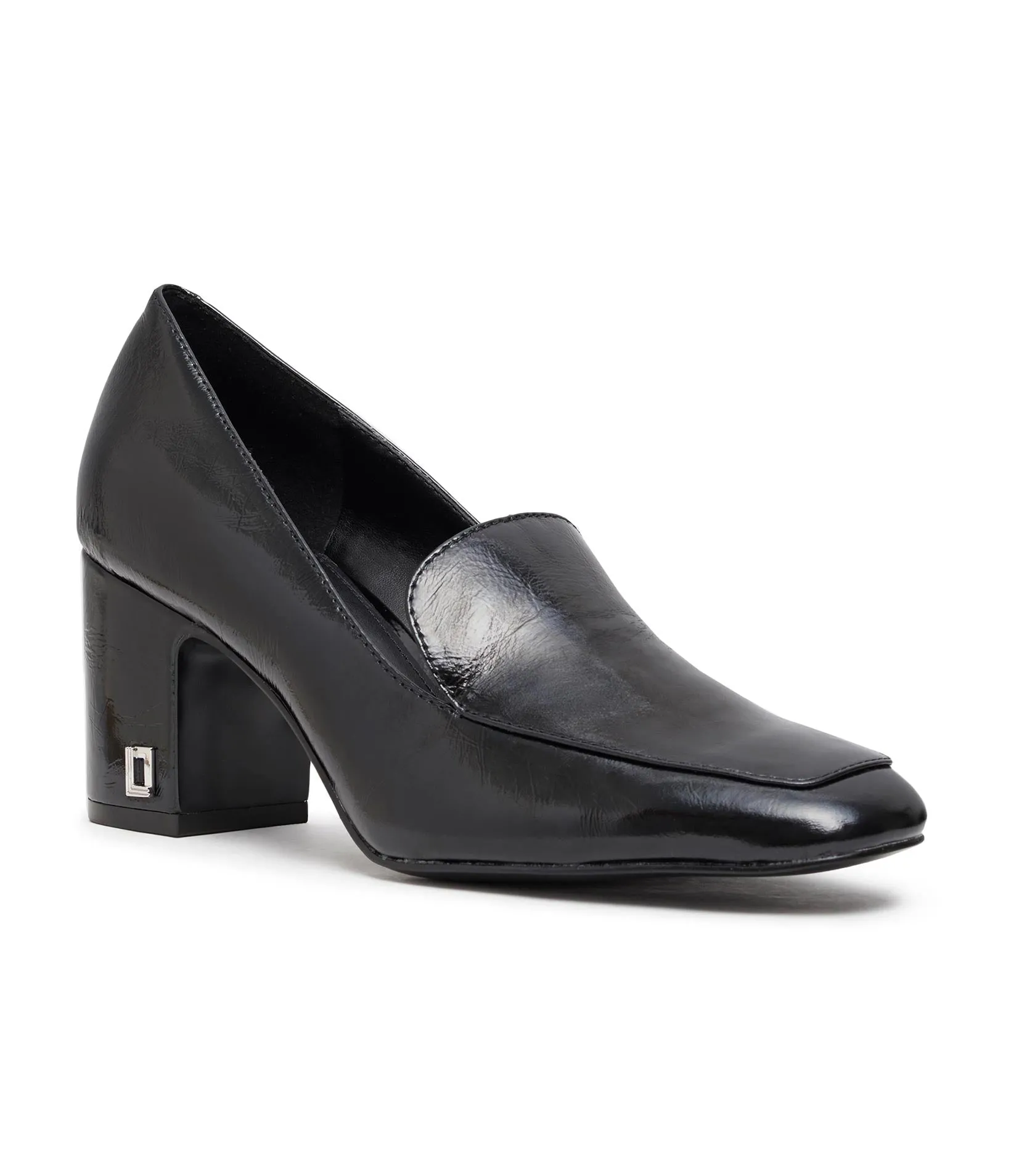 PENELOPE HEELED LEATHER LOAFER sold by Karl Lagerfeld Paris
