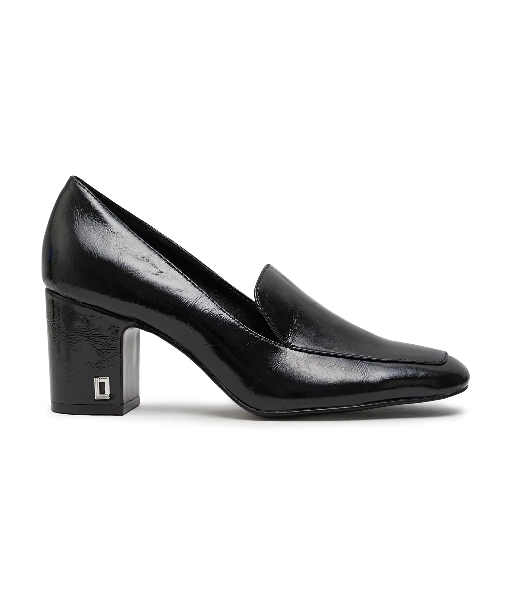 PENELOPE HEELED LEATHER LOAFER sold by Karl Lagerfeld Paris product image thumbnail 4
