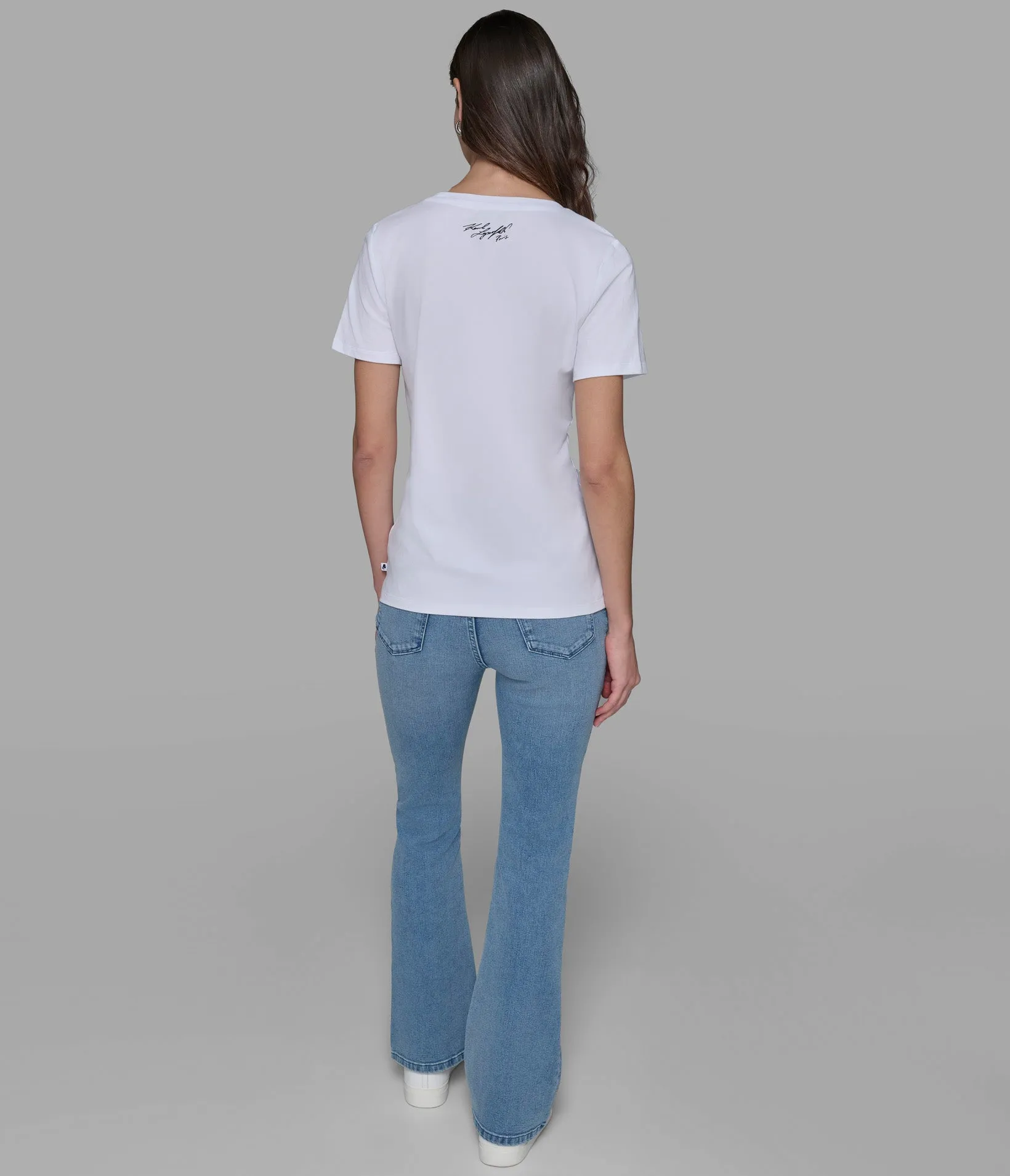 EMBELLISHED SHOPPING IN PARIS TEE sold by Karl Lagerfeld Paris product image thumbnail 2