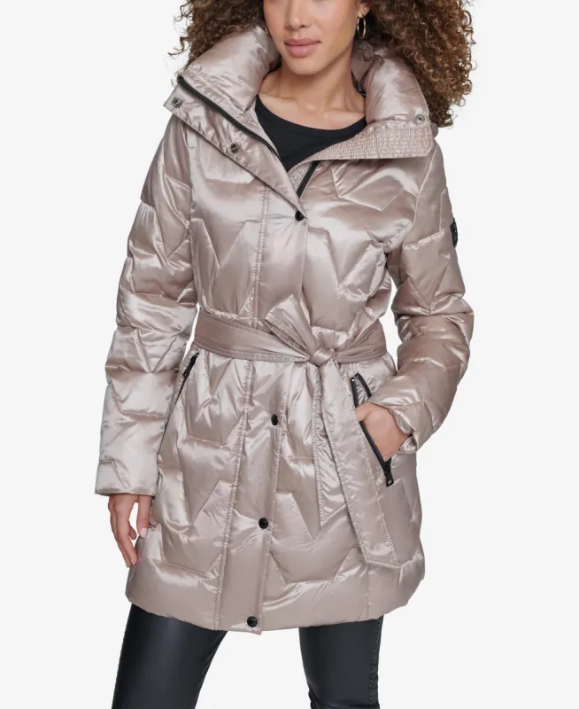 BELTED ZIG ZAG PUFFER sold by Karl Lagerfeld Paris