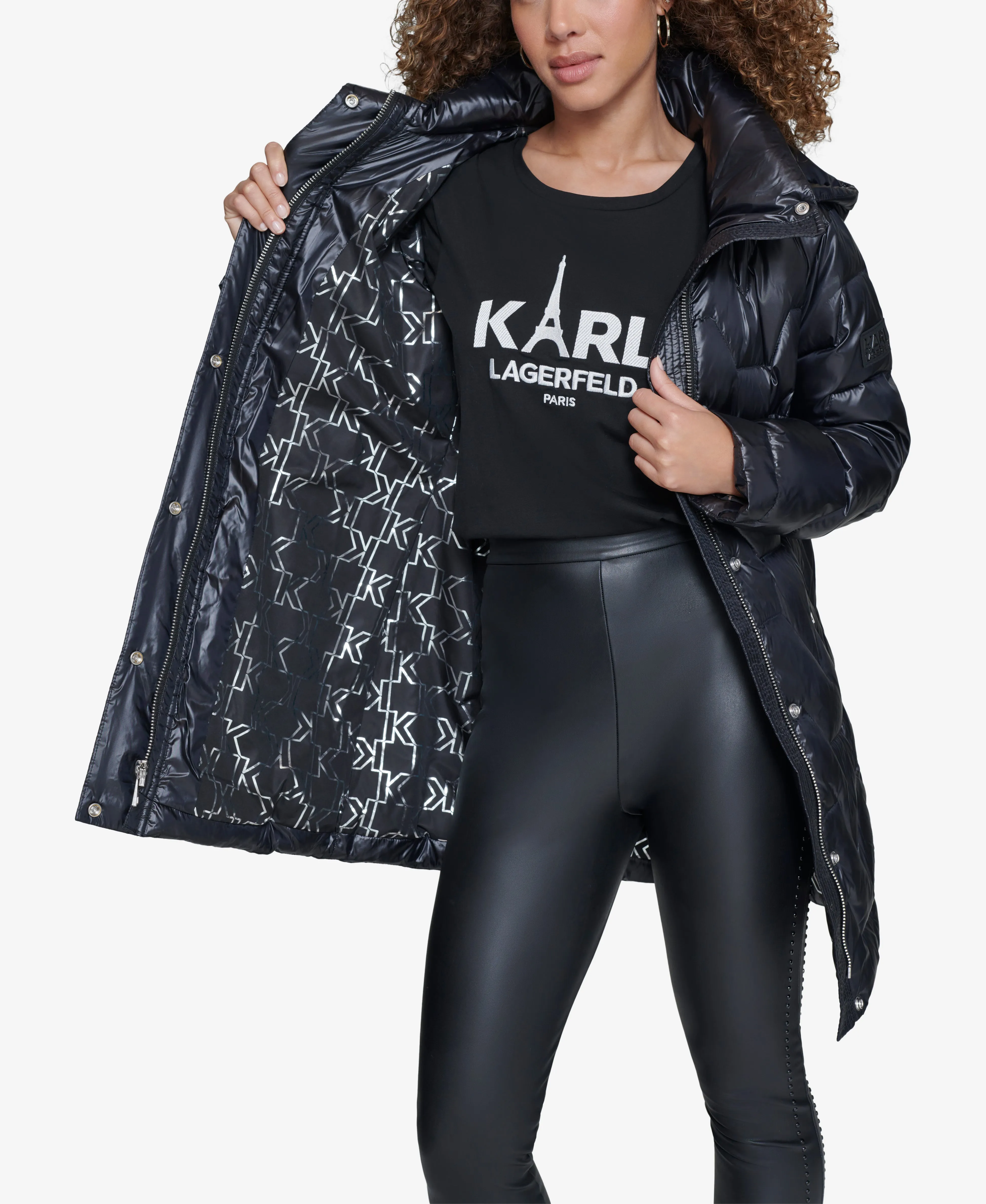 BELTED ZIG ZAG PUFFER sold by Karl Lagerfeld Paris product image thumbnail 5