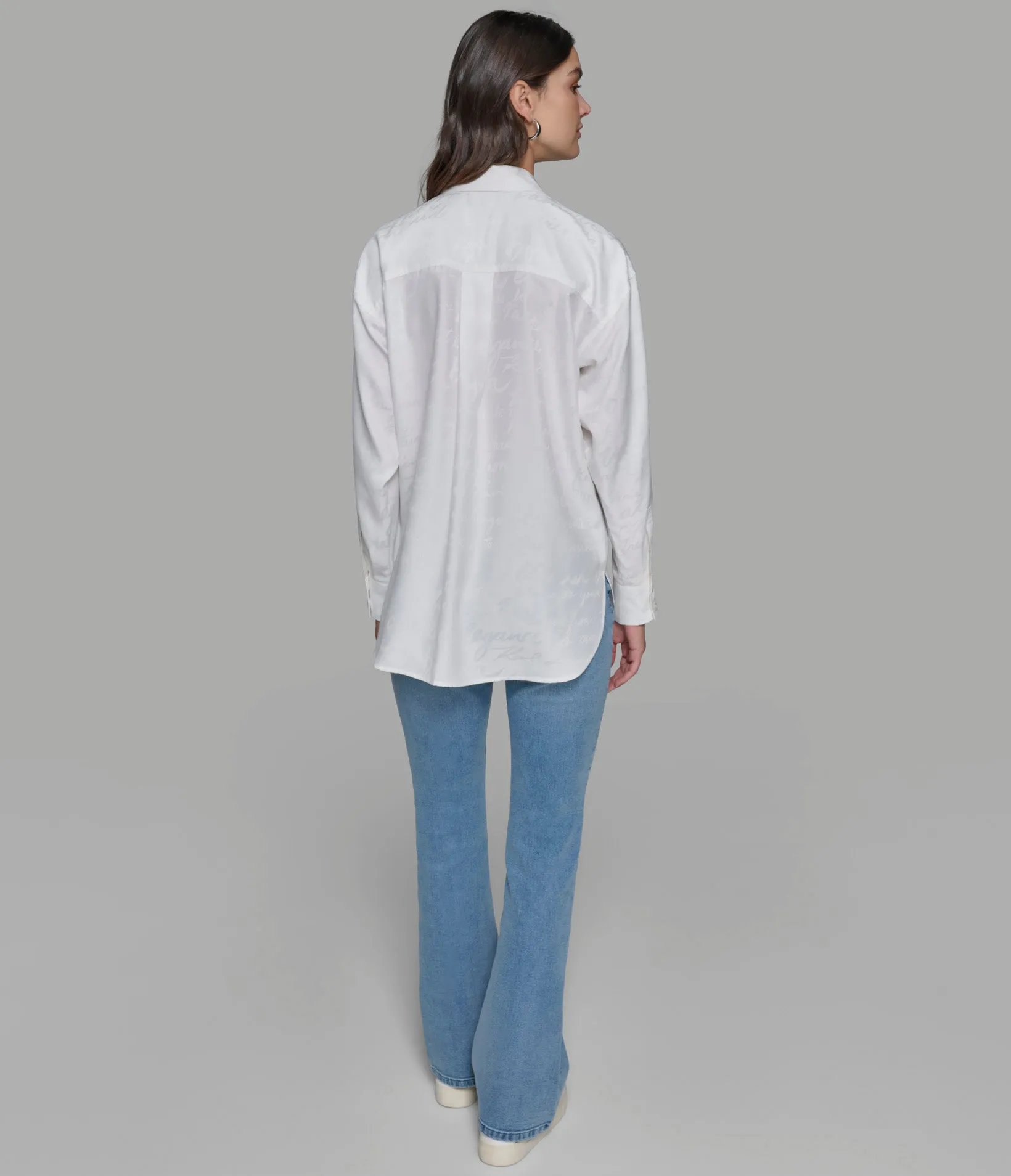 JACQUARD PRINT SOFT BUTTON DOWN sold by Karl Lagerfeld Paris product image thumbnail 2