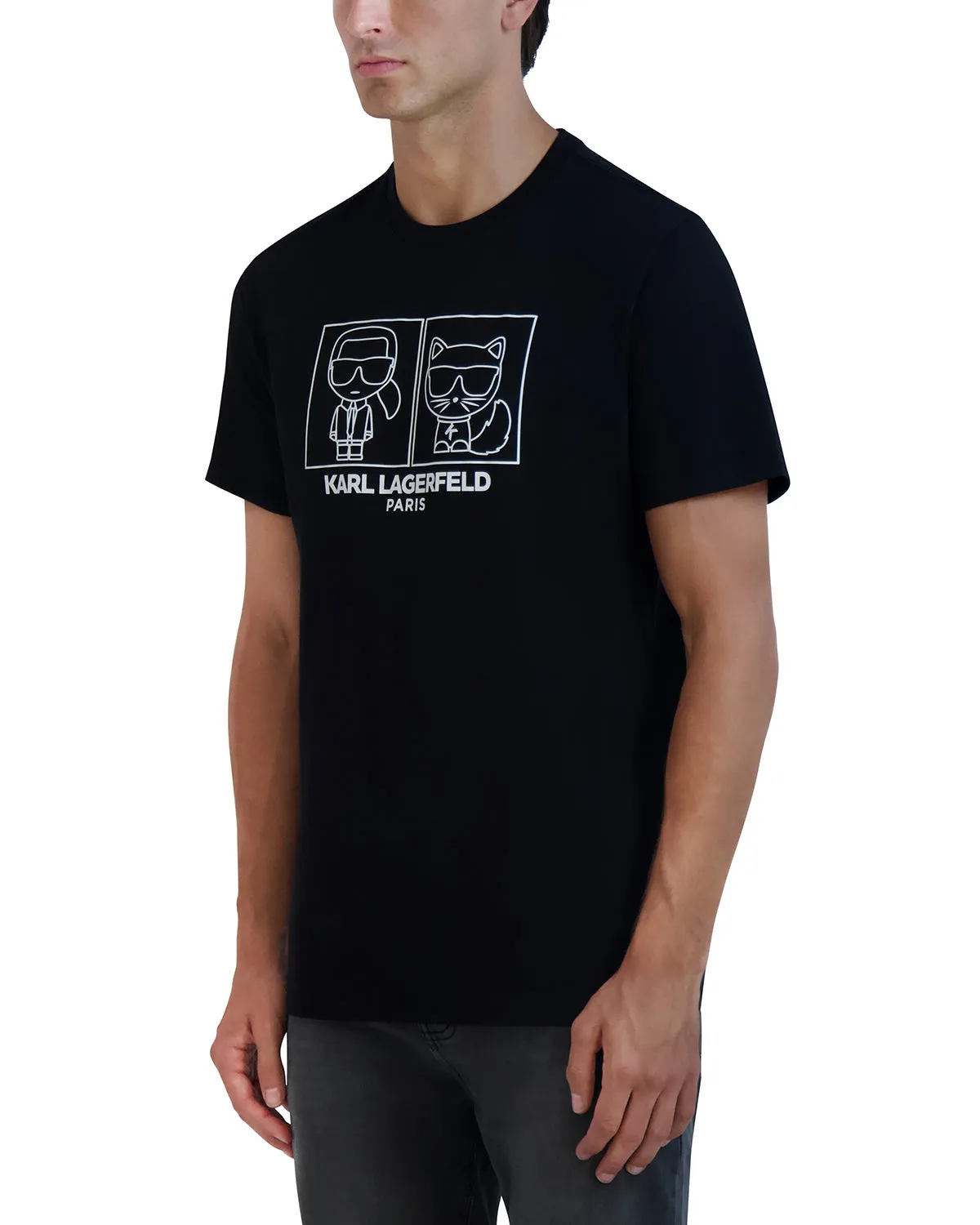 KARL AND CHOUPETTE DUO TEE sold by Karl Lagerfeld Paris product image thumbnail 3