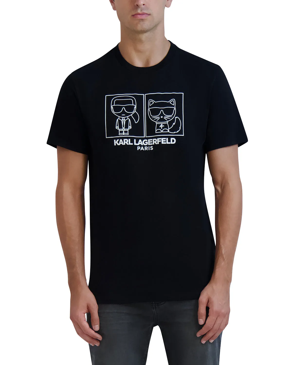 KARL AND CHOUPETTE DUO TEE sold by Karl Lagerfeld Paris