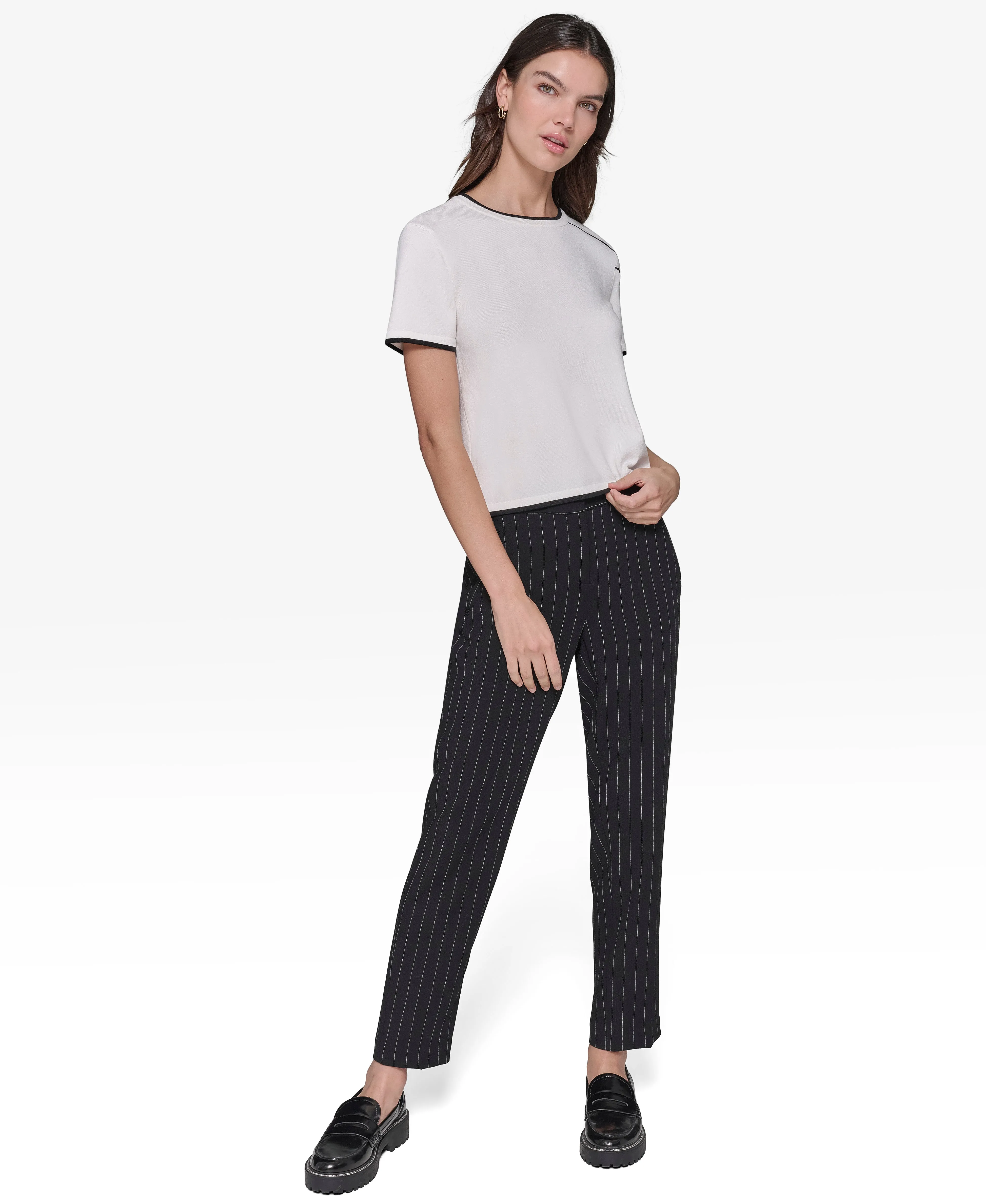 SHORT SLEEVE SIGNATURE SWEATER sold by Karl Lagerfeld Paris product image thumbnail 5