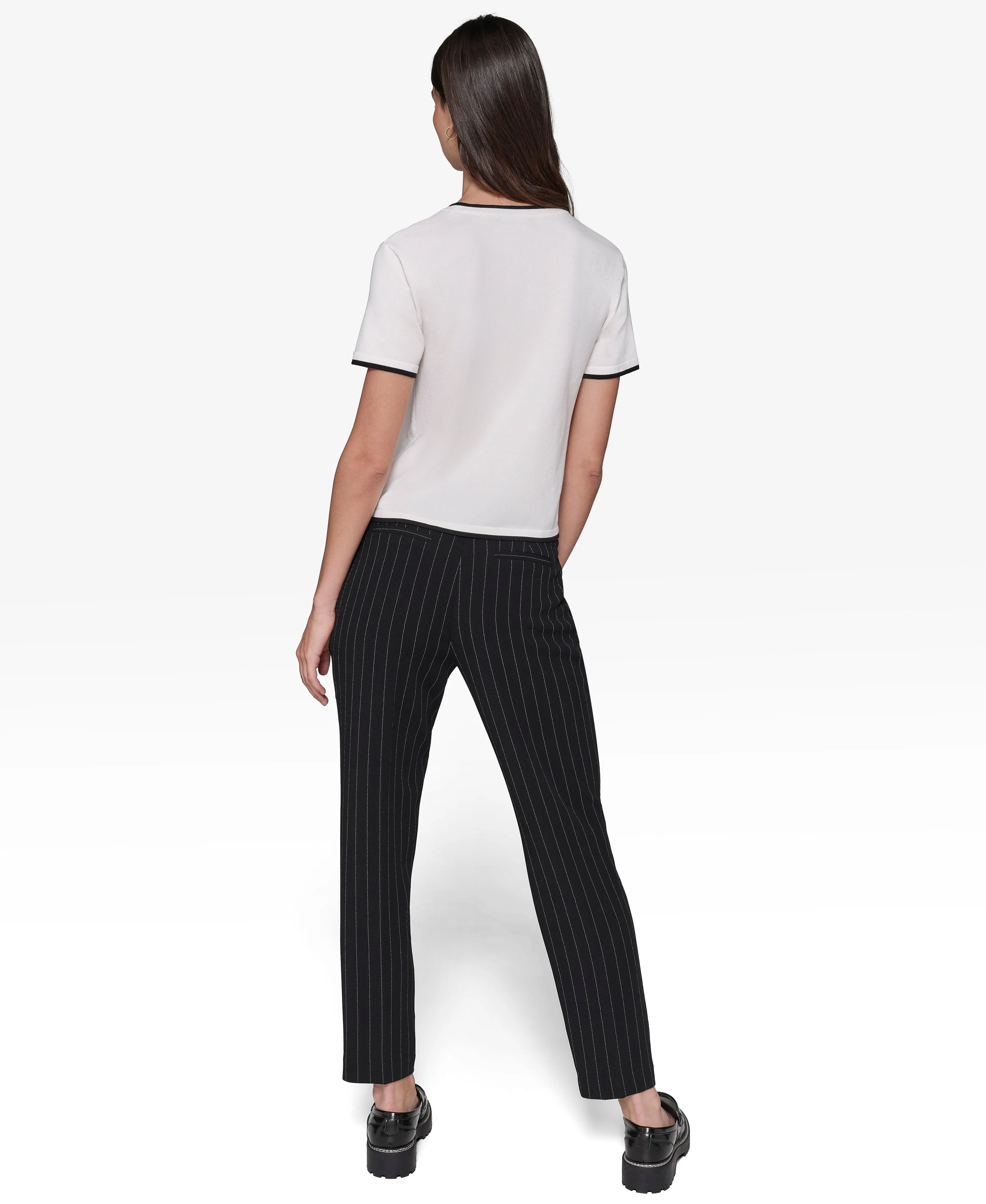 SHORT SLEEVE SIGNATURE SWEATER sold by Karl Lagerfeld Paris product image thumbnail 2