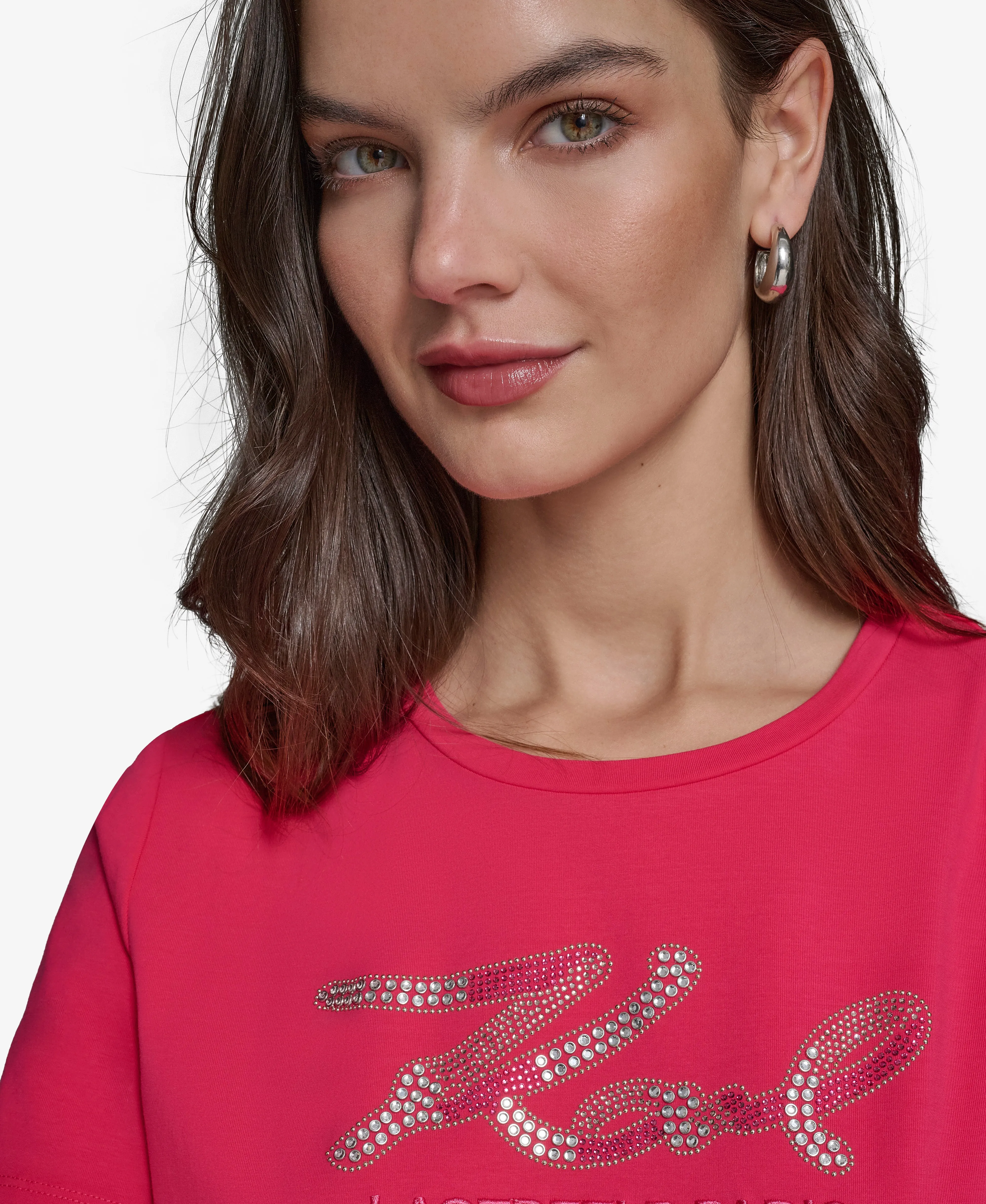 EMBELLISHED KARL SCRIPT TEE sold by Karl Lagerfeld Paris product image thumbnail 4