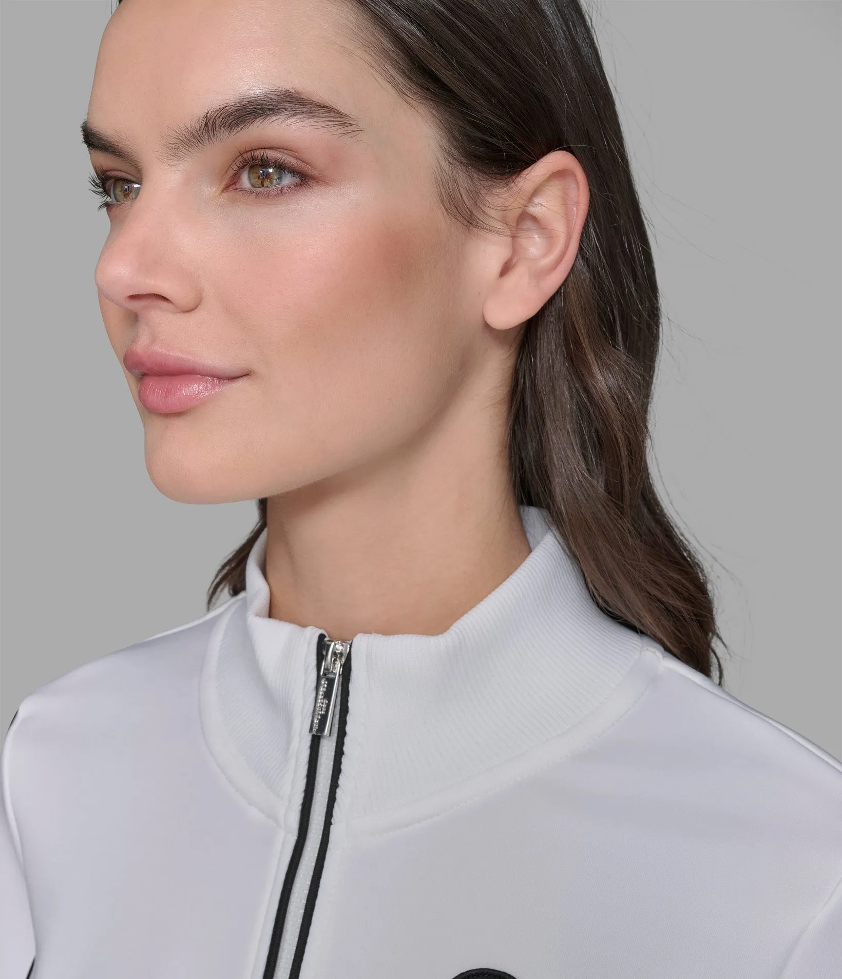 IRRIDESCENT LOGO SCUBA TRACK JACKET sold by Karl Lagerfeld Paris product image thumbnail 4