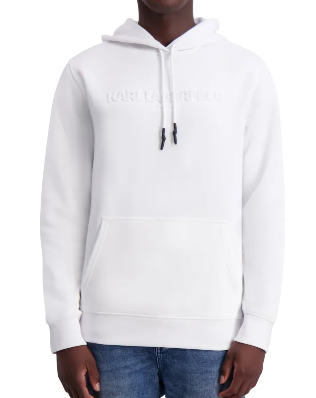 EMBOSSED LOGO HOODIE sold by Karl Lagerfeld Paris