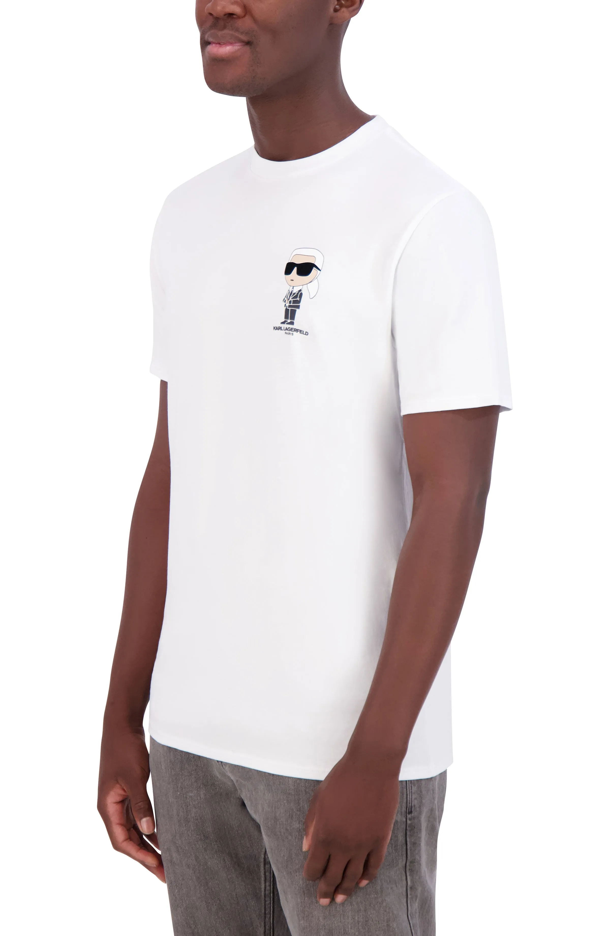 SMALL KARL CHARACTER WITH SUNGLASSES TEE sold by Karl Lagerfeld Paris product image thumbnail 3