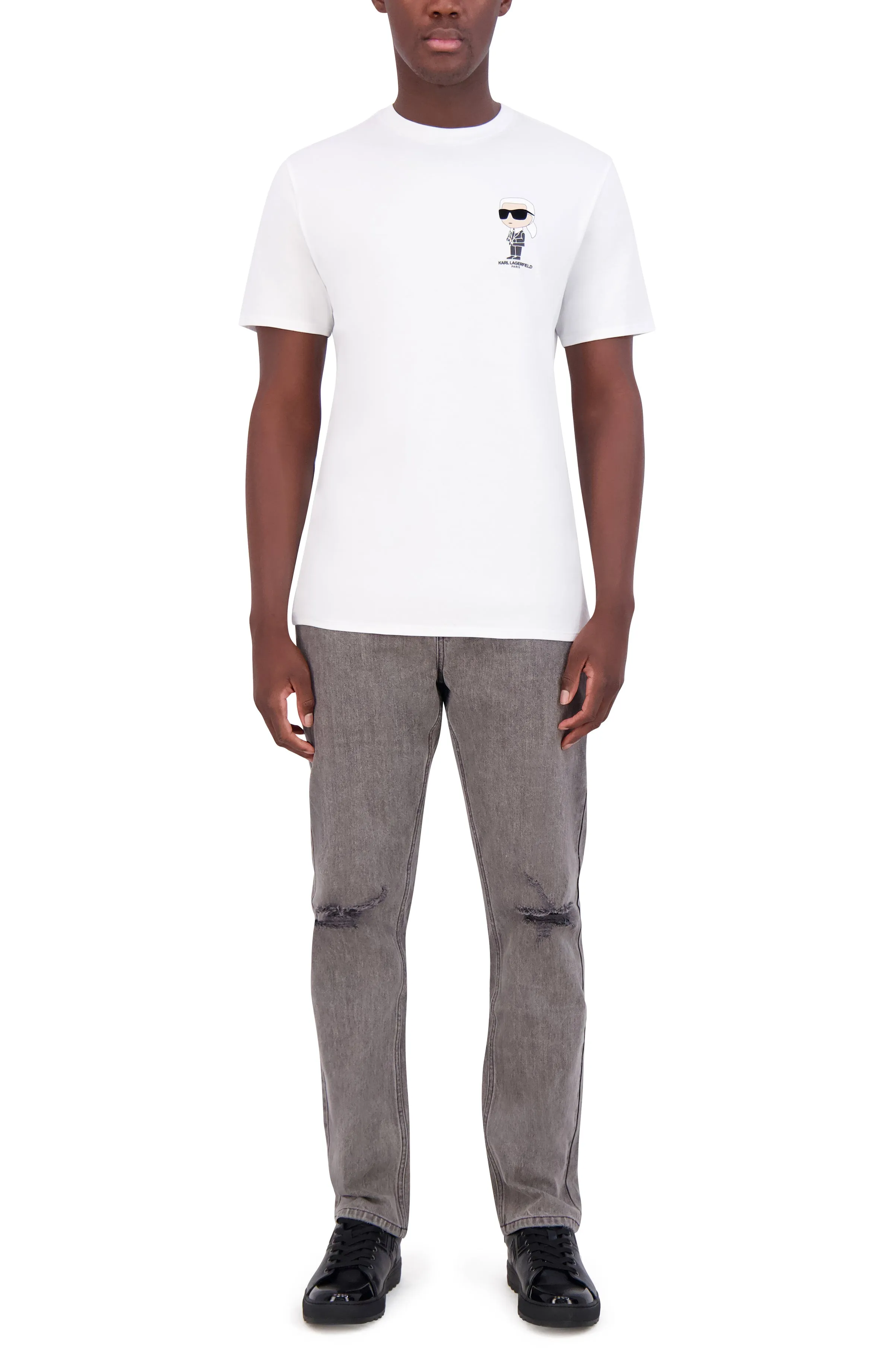 SMALL KARL CHARACTER WITH SUNGLASSES TEE sold by Karl Lagerfeld Paris product image thumbnail 5