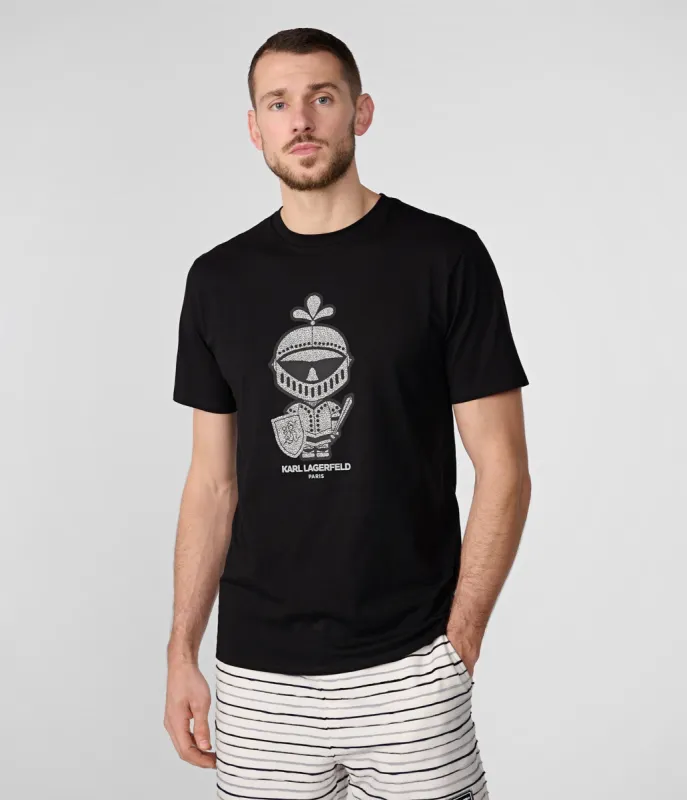 TEXTURED REFLECTIVE KARL KNIGHT TEE sold by Karl Lagerfeld Paris