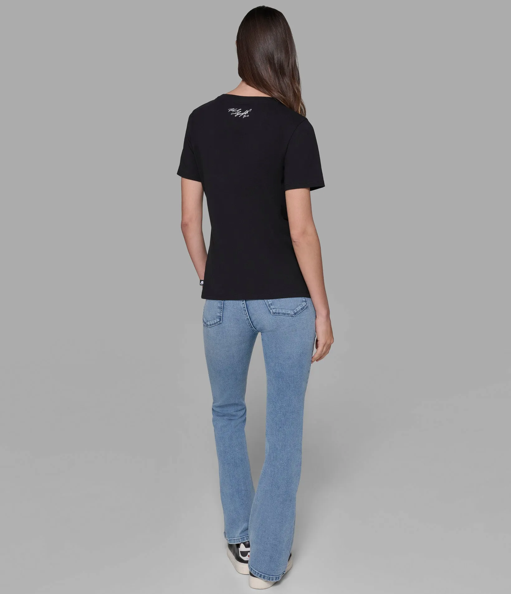 BONJOUR EMBELLISHED TEE sold by Karl Lagerfeld Paris product image thumbnail 2