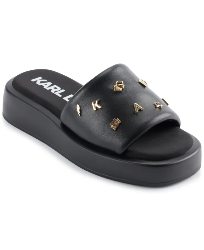 OPAL STUD PLATFORM SLIDE sold by Karl Lagerfeld Paris