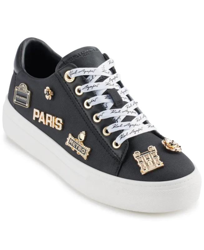 CATE RUE PINS LACE UP SNEAKER sold by Karl Lagerfeld Paris