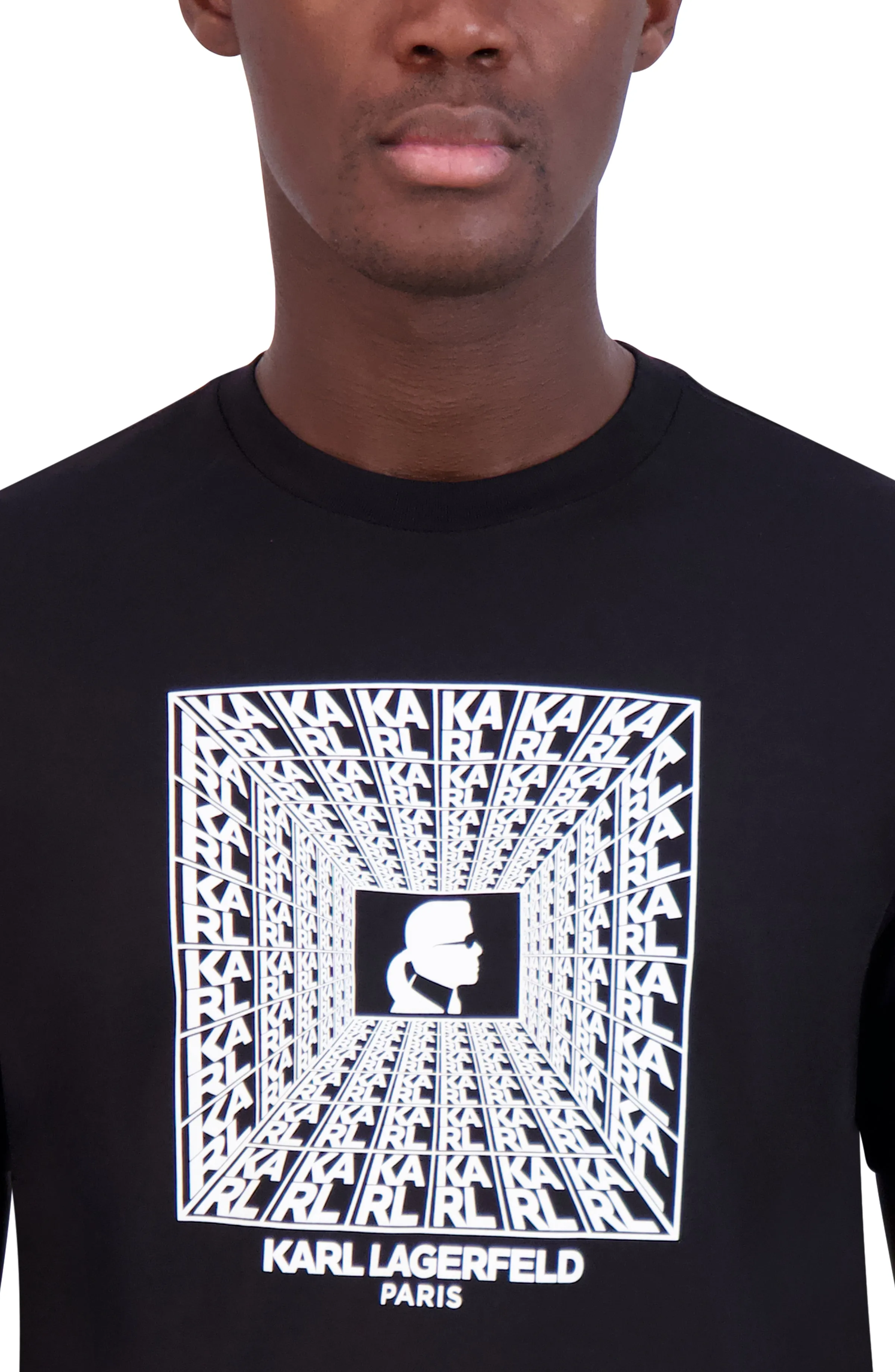 LARGE SQUARE LOGO TEE sold by Karl Lagerfeld Paris product image thumbnail 4