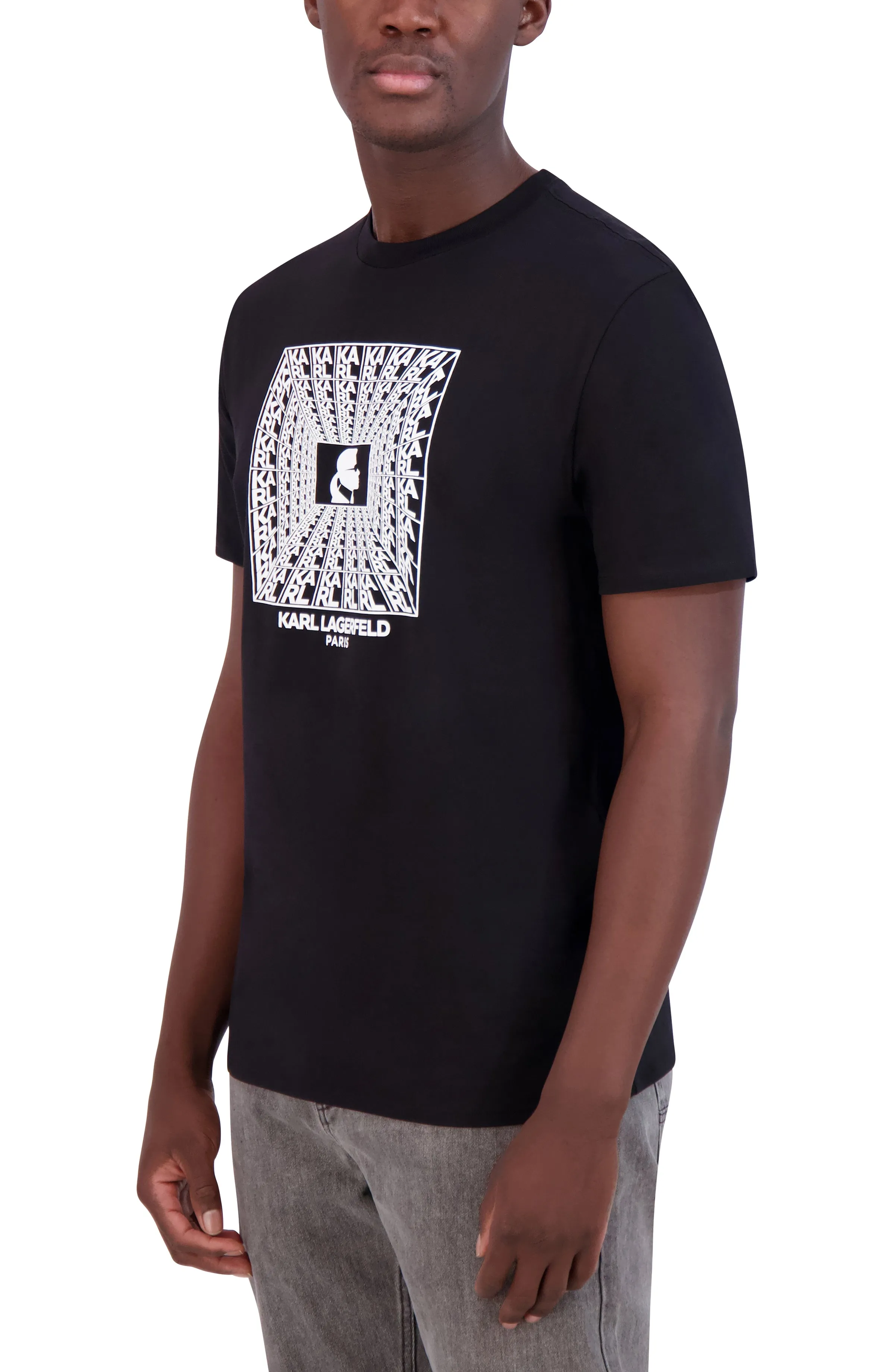 LARGE SQUARE LOGO TEE sold by Karl Lagerfeld Paris product image thumbnail 3