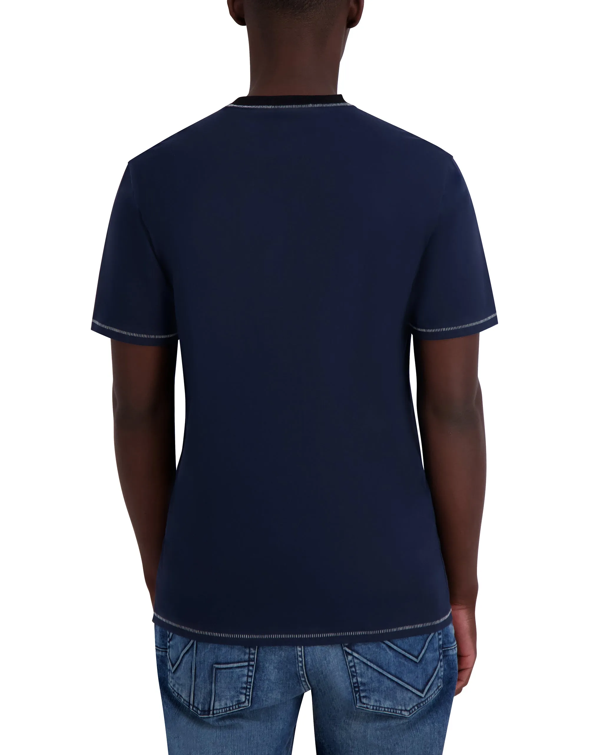 INTERLOCK SIGNATURE LOGO TEE sold by Karl Lagerfeld Paris product image thumbnail 2