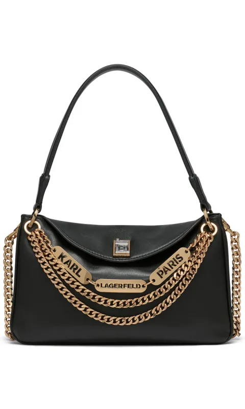 NADINE SHOULDER BAG WITH GOLD CHAINS sold by Karl Lagerfeld Paris