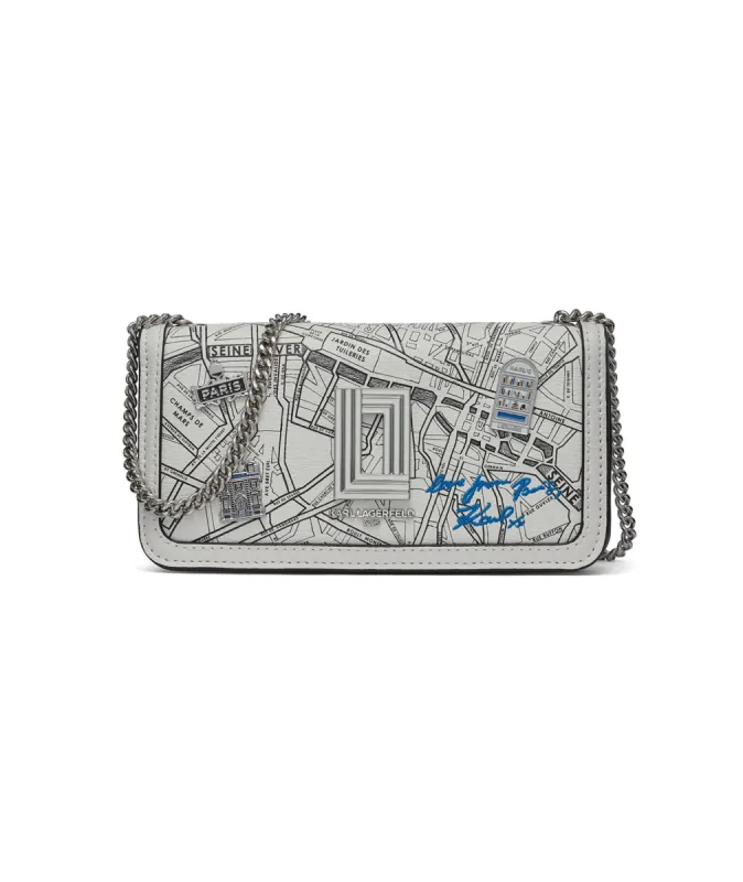 KOSETTE TRAVEL PRINT SHOULDER BAG sold by Karl Lagerfeld Paris