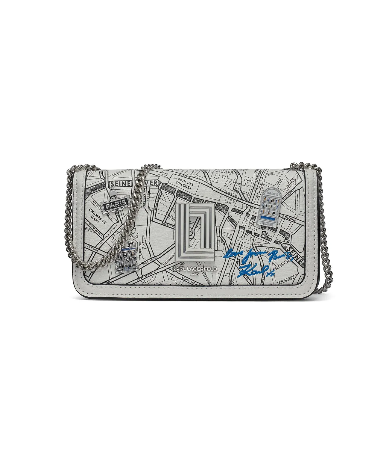 KOSETTE TRAVEL PRINT SHOULDER BAG sold by Karl Lagerfeld Paris