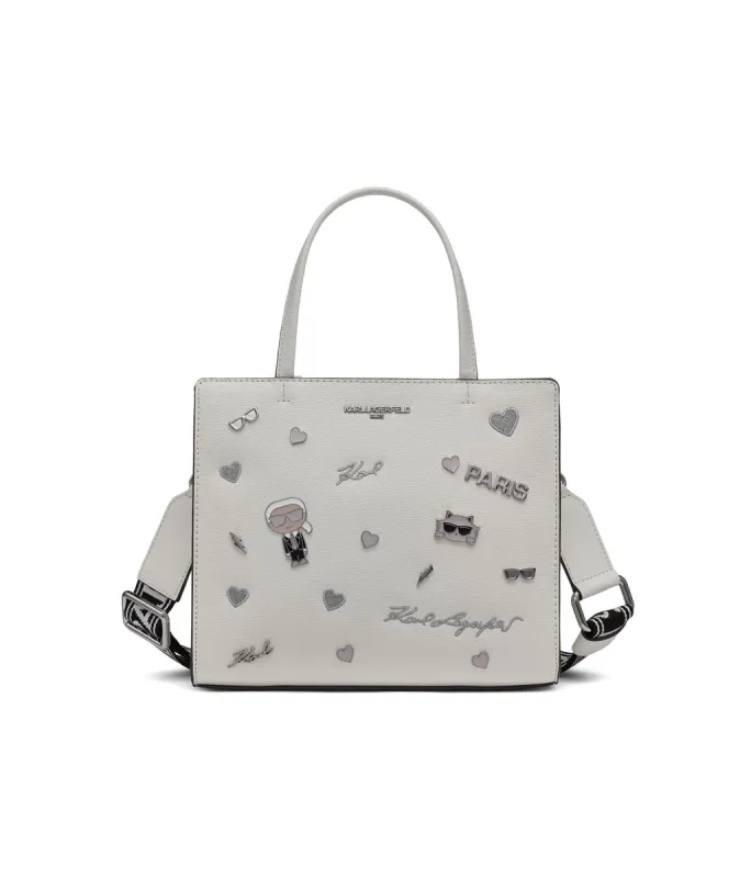 MAYBELLE SATCHEL WITH PINS sold by Karl Lagerfeld Paris