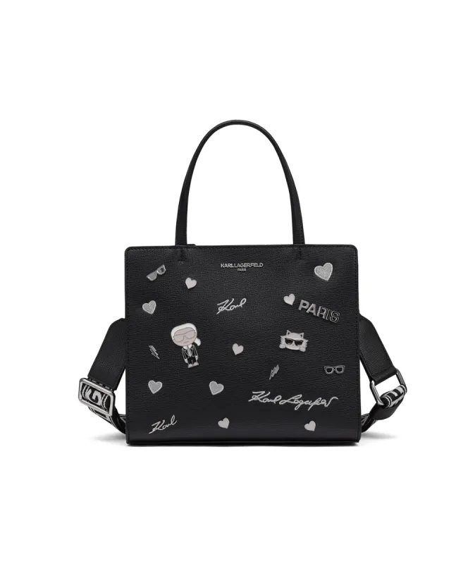 MAYBELLE SATCHEL WITH PINS sold by Karl Lagerfeld Paris