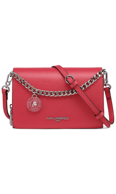 LOURDES LEATHER CROSSBODY sold by Karl Lagerfeld Paris