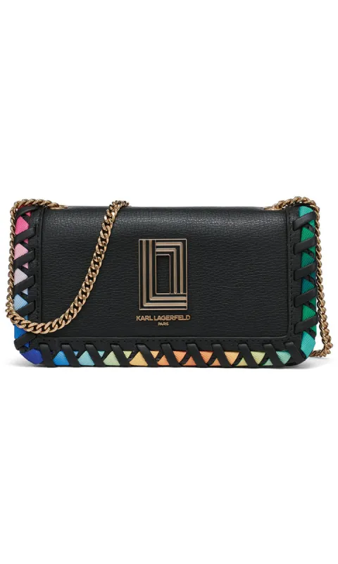 KOSETTE RAINBOW STITCH SHOULDER BAG sold by Karl Lagerfeld Paris