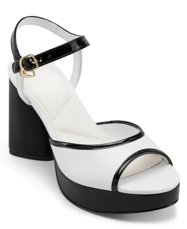 HALLET PLATFORM ANKLE STRAP SANDAL sold by Karl Lagerfeld Paris