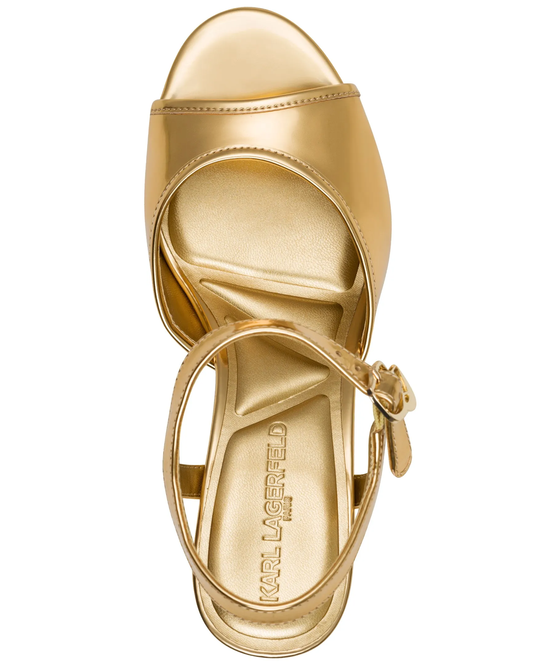 HALLET PLATFORM ANKLE STRAP SANDAL sold by Karl Lagerfeld Paris product image thumbnail 3