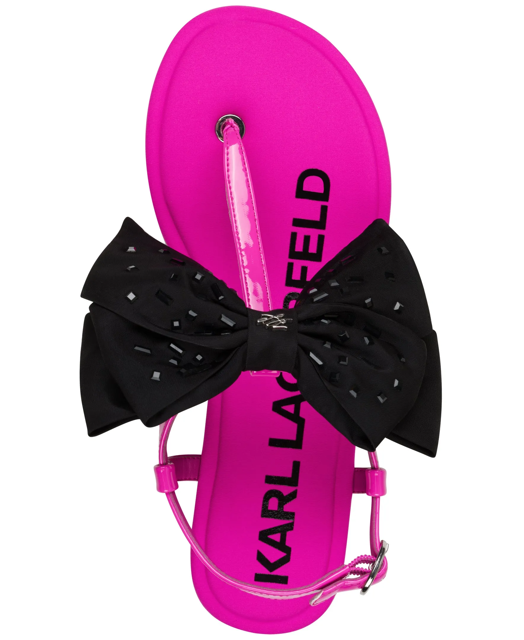 CRISTI BOW FLAT THONG SANDAL sold by Karl Lagerfeld Paris product image thumbnail 3