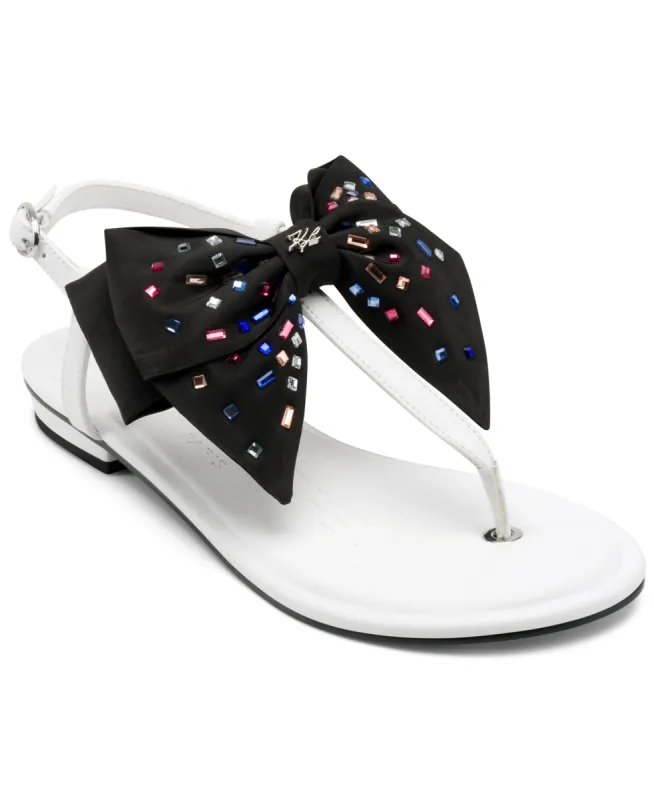 CRISTI BOW FLAT THONG SANDAL sold by Karl Lagerfeld Paris