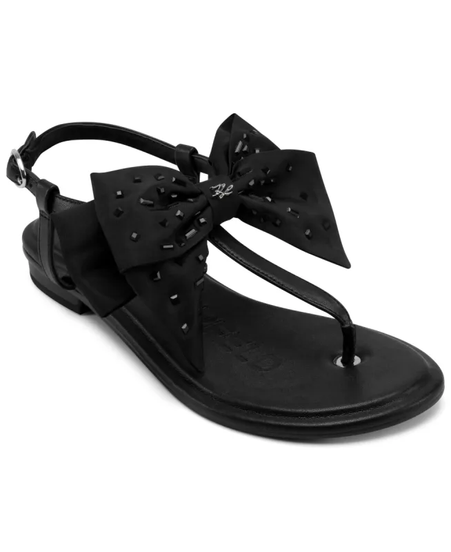 CRISTI BOW FLAT THONG SANDAL sold by Karl Lagerfeld Paris