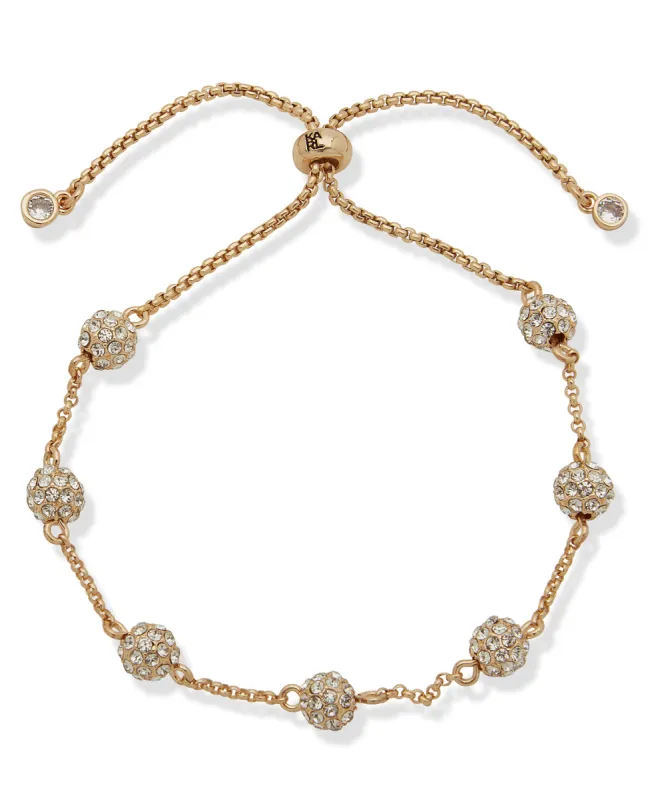 PAVE SPHERE SLIDER BRACELET made by Karl Lagerfeld Paris
