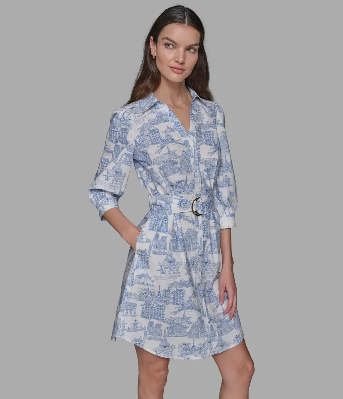 TOILE SKETCH SHIRT DRESS sold by Karl Lagerfeld Paris