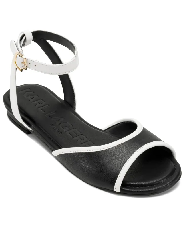 CABRIA ANKLE STRAP FLAT SANDAL sold by Karl Lagerfeld Paris