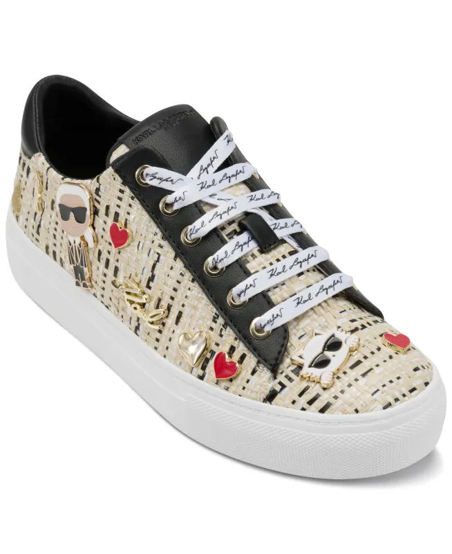 CATE PINS LACE UP SNEAKER sold by Karl Lagerfeld Paris