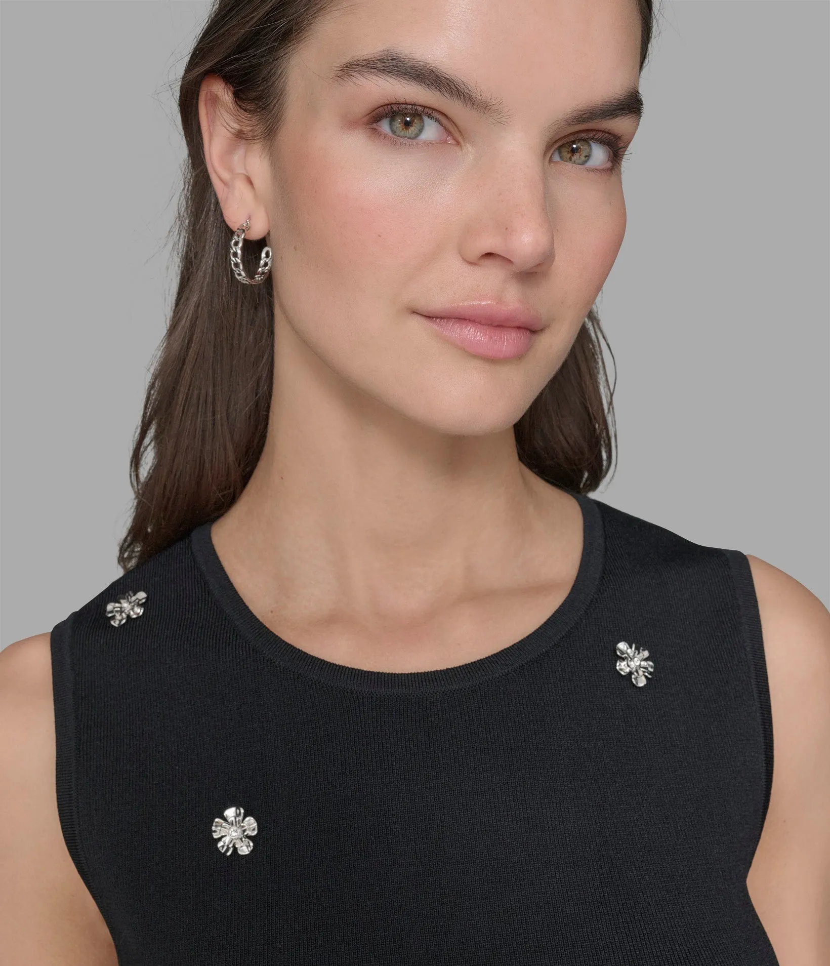 FLORAL CHARM SWEATER SHELL sold by Karl Lagerfeld Paris product image thumbnail 4