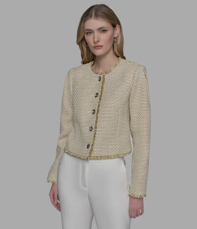 TWEED LADY JACKET FREESIA sold by Karl Lagerfeld Paris
