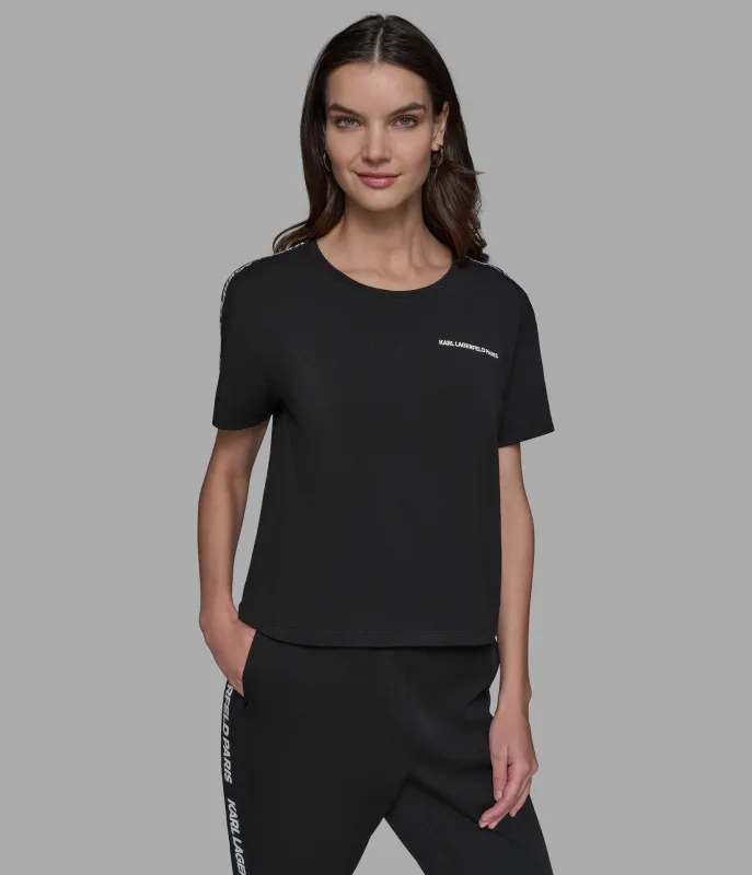 LOGO TAPE SPORT TEE sold by Karl Lagerfeld Paris