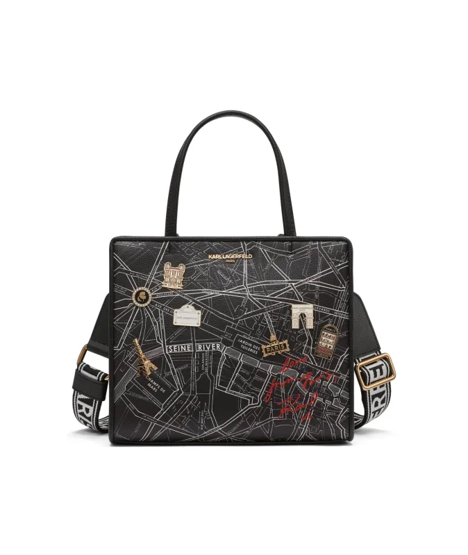 MAYBELLE TRAVEL PRINT SATCHEL sold by Karl Lagerfeld Paris