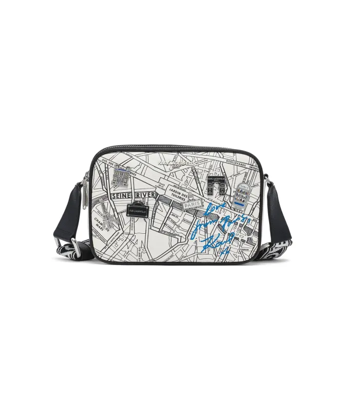 MAYBELLE TRAVEL PRINT CROSSBODY sold by Karl Lagerfeld Paris