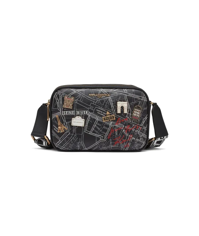 MAYBELLE TRAVEL PRINT CROSSBODY sold by Karl Lagerfeld Paris