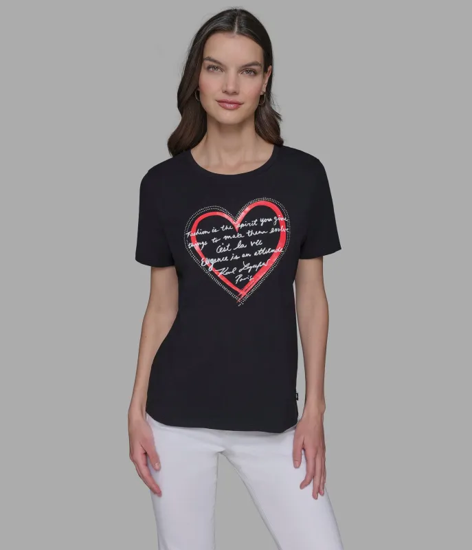 HEART LOGO TEE sold by Karl Lagerfeld Paris