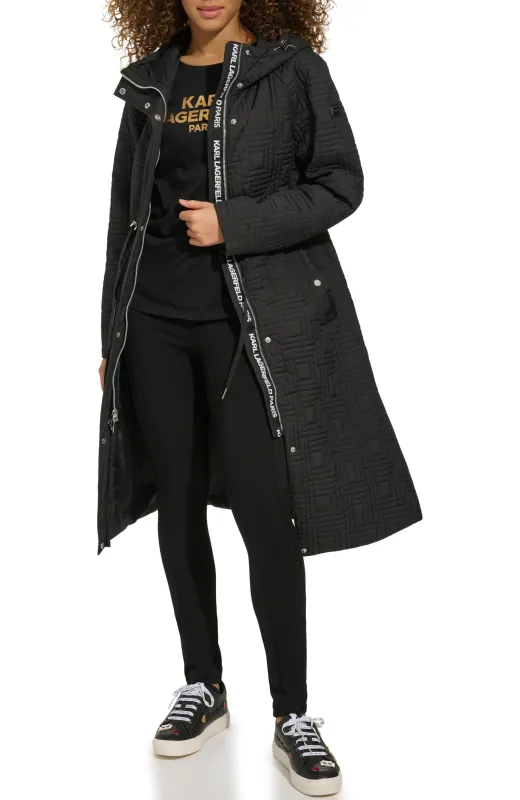 QUILTED MIDI JACKET sold by Karl Lagerfeld Paris