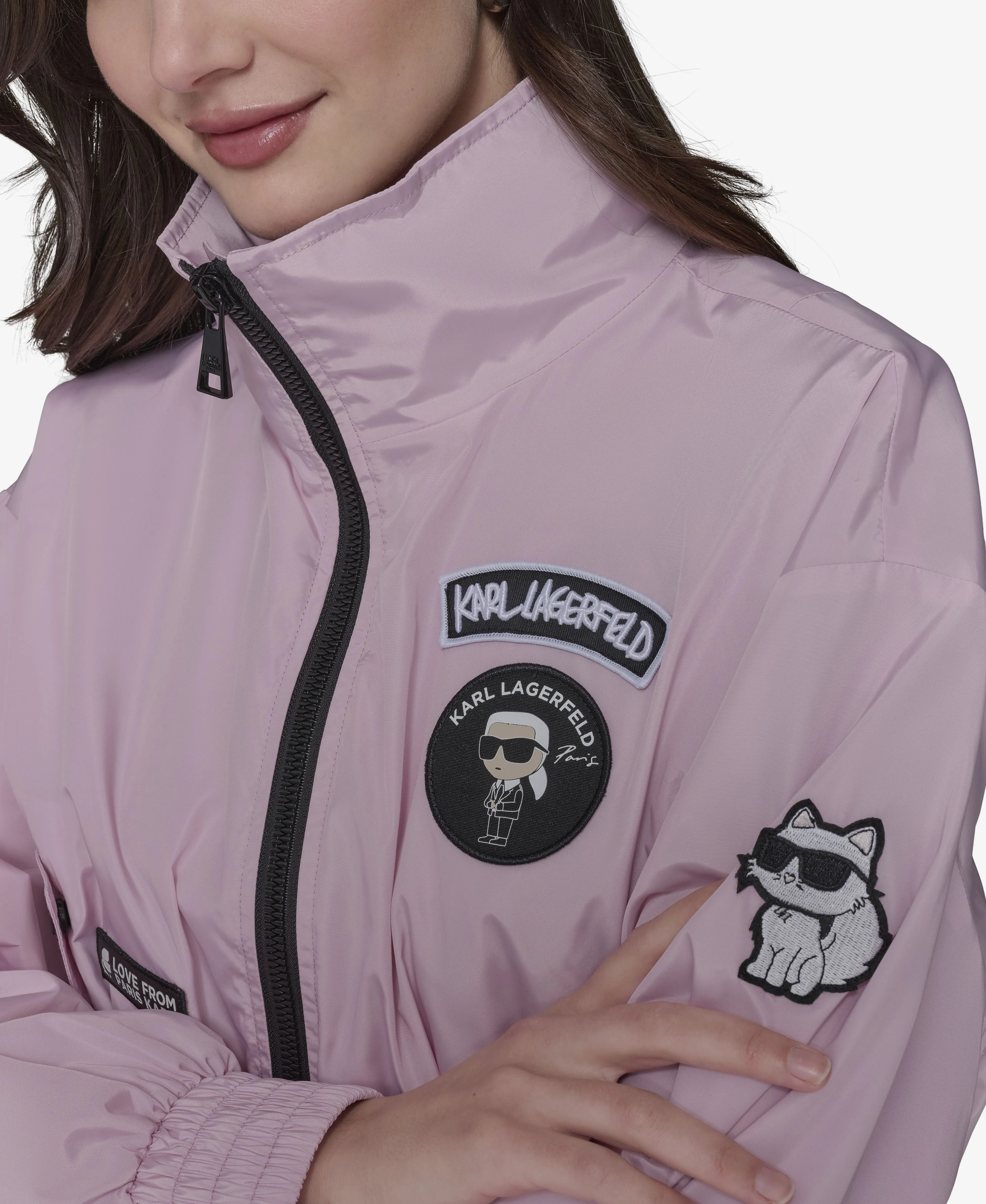 BOMBER JACKET WITH PATCHES sold by Karl Lagerfeld Paris product image thumbnail 5